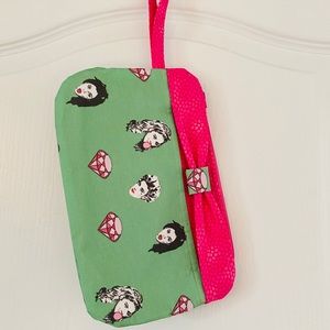 One of a kind handmade Marina Diamonds Wristlet